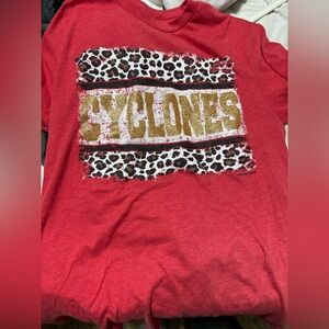Zara Terez Red Cyclones Graphic Tee